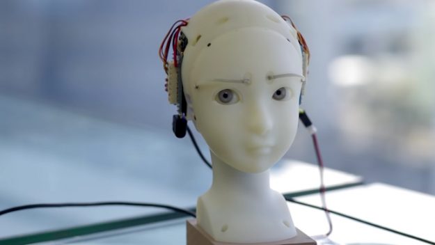 Robot Léirmhínithe Imní Mothúchánach Simulative Emotional Expression Robot